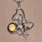 Floral design opal Swarovski handmade 925 necklace thumbnail 8 - click for larger image