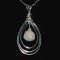 Celtic design opal 925 silver necklace thumbnail 1 - click for larger image