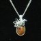 Flower design opal handmade Swarovski 925 necklace thumbnail 1 - click for larger image