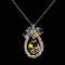 Countess Alyssa 925 silver Swarovski crystal necklace thumbnail 7 - click for larger image