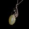 Lady Elise 925 silver swirls leaf heart opal necklace thumbnail 7 - click for larger image