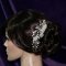 Lady Amelia jade lily Swarovski hair comb thumbnail 3 - click for larger image