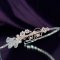 Lady Callia handmade lily Swarovski bridal headband thumbnail 1 - click for larger image