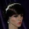 Lady Callia handmade lily Swarovski bridal headband thumbnail 4 - click for larger image