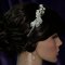 Lady Callia handmade lily Swarovski bridal headband thumbnail 6 - click for larger image