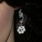 Lady Cassandra flowers handmade bridal earrings thumbnail 2 - click for larger image