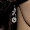 Lady Clara flowers handmade bridal earrings thumbnail 3 - click for larger image