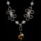 Duchess Elizabeth heart handmade Swarovski necklace thumbnail 2 - click for larger image