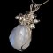 Lady Grace 925 flowers pearls moonstone necklace thumbnail 7 - click for larger image