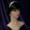 Lady Helena handmade Swarovski crystal flower bridal headband thumbnail 11 - click for larger image