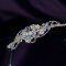 Lady Helena handmade Swarovski crystal flower bridal headband thumbnail 3 - click for larger image