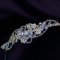 Lady Helena handmade Swarovski crystal flower bridal headband thumbnail 4 - click for larger image