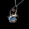 Lady Kalani 925 silver Opal doublet necklace thumbnail 5 - click for larger image