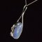 Lady Pamela 925 silver Opal necklace thumbnail 6 - click for larger image