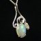 Lady Sally 925 silver Opal necklace thumbnail 5 - click for larger image