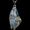 Lady Savannah 925 silver opal necklace thumbnail 1 - click for larger image