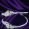 Princess Laura floral Swarovski bridal headband thumbnail 3 - click for larger image