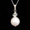 Princess Roza 925 silver Swarovski pearl necklace thumbnail 1 - click for larger image