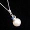 Princess Roza 925 silver Swarovski pearl necklace thumbnail 4 - click for larger image