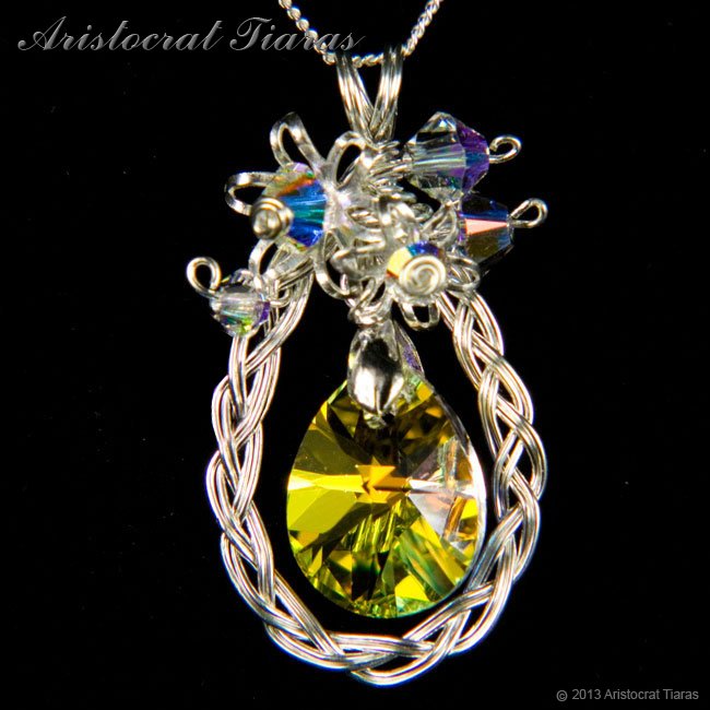 Countess Alyssa 925 silver Swarovski crystal necklace