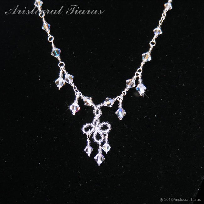 Duchess Rowena handmade Swarovski bridal necklace