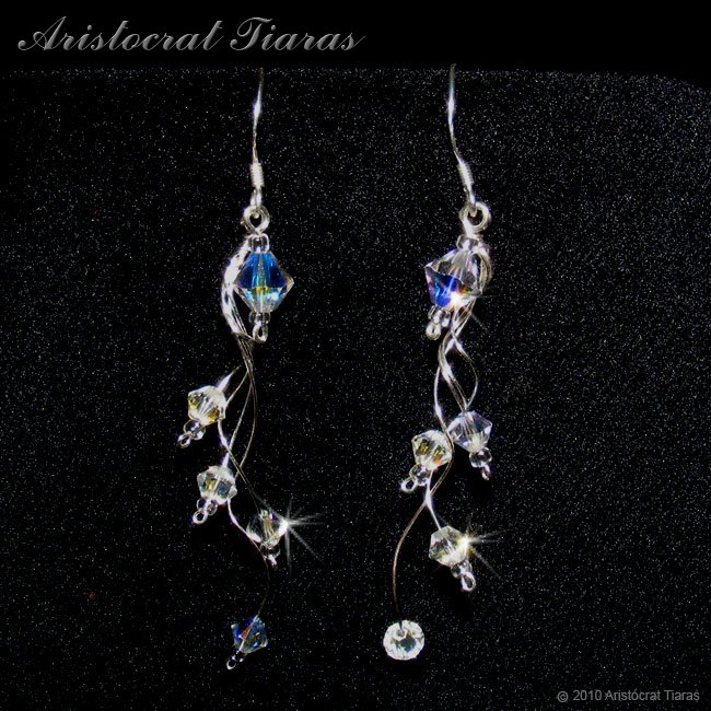 Lady Fleur handmade Swarovski earrings