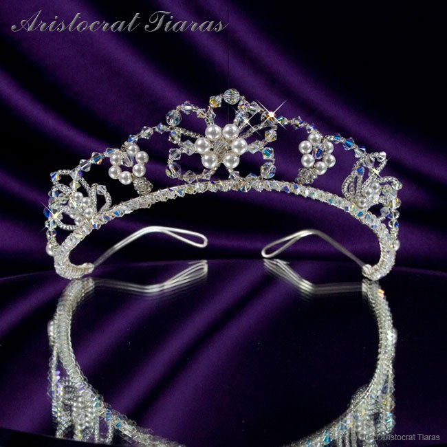 Lady Isabella blossom handmade bridal tiara