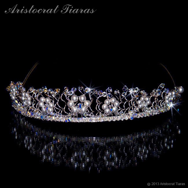 Princess Aurora flowers handmade wedding tiara