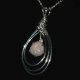 Celtic design opal 925 silver necklace - thumbnail 3 click to replace large image