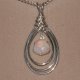 Celtic design opal 925 silver necklace - thumbnail 8 click to replace large image