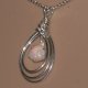 Celtic design opal 925 silver necklace - thumbnail 9 click to replace large image