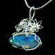 Tropical feel design opal doublet 925 necklace - thumbnail 3 click to replace large image
