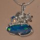 Tropical feel design opal doublet 925 necklace - thumbnail 9 click to replace large image