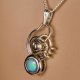Contemporary design opal handmade 925 necklace - thumbnail 8 click to replace large image