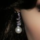 Countess Estelle Swarvoski pearls bridal earrings - thumbnail 3 click to replace large image