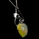 Lady Elise 925 silver swirls leaf heart opal necklace - thumbnail 4 click to replace large image