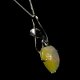 Lady Elise 925 silver swirls leaf heart opal necklace - thumbnail 5 click to replace large image