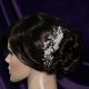 Lady Amelia jade lily Swarovski hair comb - thumbnail 3 click to replace large image