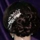 Lady Amelia jade lily Swarovski hair comb - thumbnail 4 click to replace large image