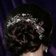 Lady Bella handmade Swarovski pearl flower hair vine - thumbnail 3 click to replace large image