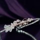 Lady Callia handmade lily Swarovski bridal headband - thumbnail 1 click to replace large image