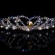 Lady Caroline heart handmade Swarovsk bridal tiara - thumbnail 2 click to replace large image