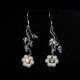 Lady Clara flowers handmade bridal earrings - thumbnail 1 click to replace large image
