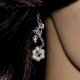 Lady Clara flowers handmade bridal earrings - thumbnail 3 click to replace large image