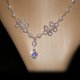 Duchess Elizabeth heart handmade Swarovski necklace - thumbnail 4 click to replace large image