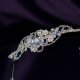 Lady Helena handmade Swarovski crystal flower bridal headband - thumbnail 3 click to replace large image