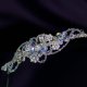 Lady Helena handmade Swarovski crystal flower bridal headband - thumbnail 4 click to replace large image