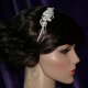 Lady Helena handmade Swarovski crystal flower bridal headband - thumbnail 7 click to replace large image