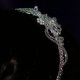 Lady Helena handmade Swarovski crystal flower bridal headband - thumbnail 9 click to replace large image