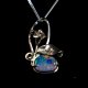 Lady Kalani 925 silver Opal doublet necklace - thumbnail 1 click to replace large image
